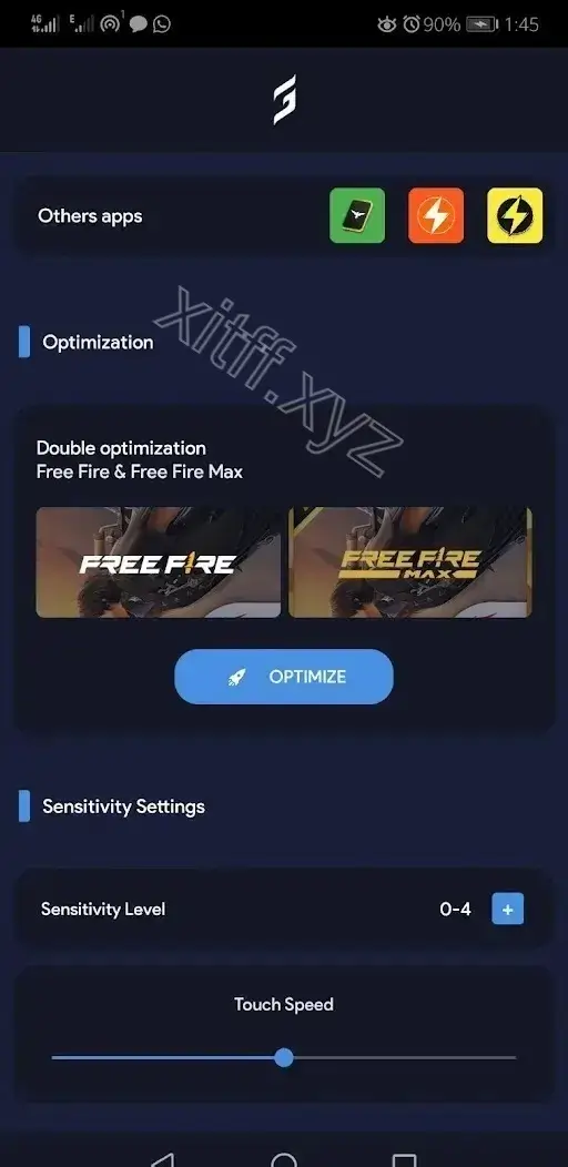 Screenshot of Xit FF Max Game Settings APK